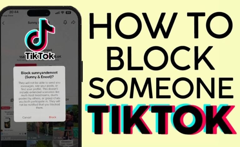 how to block someone on tiktok