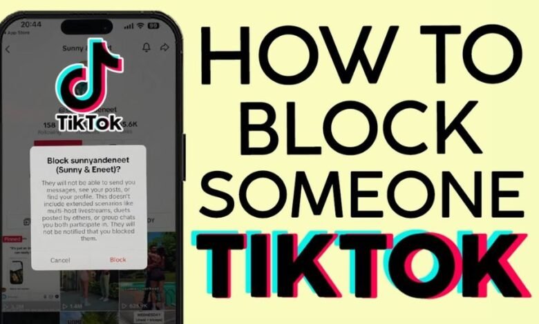 how to block someone on tiktok